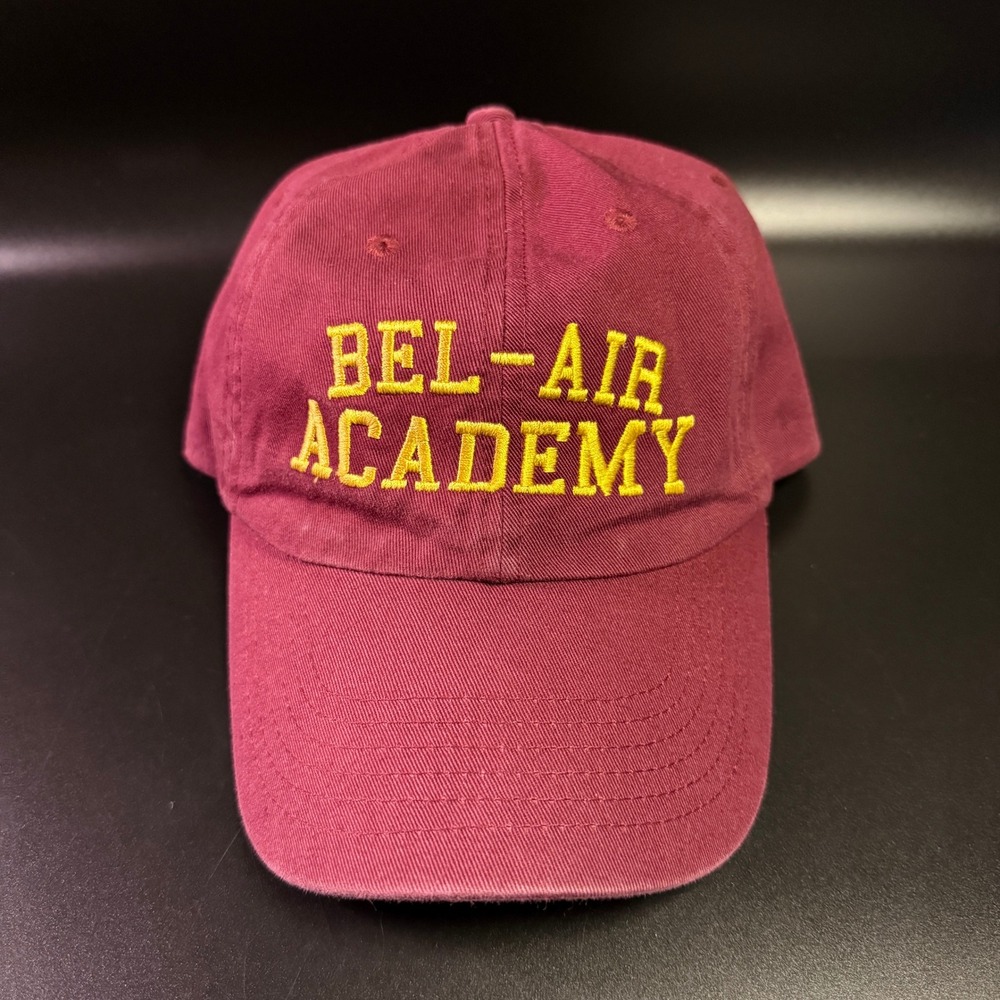 Bel-Air Academy Maroon Cotton Adjustable Strapback Baseball Hat OSFM Mens Womens